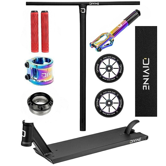Freestyle-Scooter Custom Divine Street 6" 560 mm Schwarz