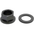 TLC Titanium BMX Achsschraube mit Spacer (14mm|Schwarz)