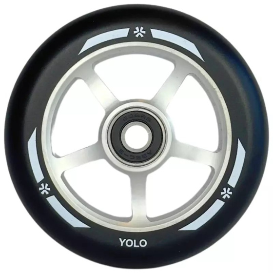 Union Yolo Rolle 100 mm Schwarz/Silber