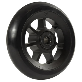 Native Profile Rollen 125mm Schwarz 2 Stück