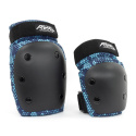 REKD Jugend Heavy Duty Doppel-Pad-Set - Schwarz / Blau - Klein