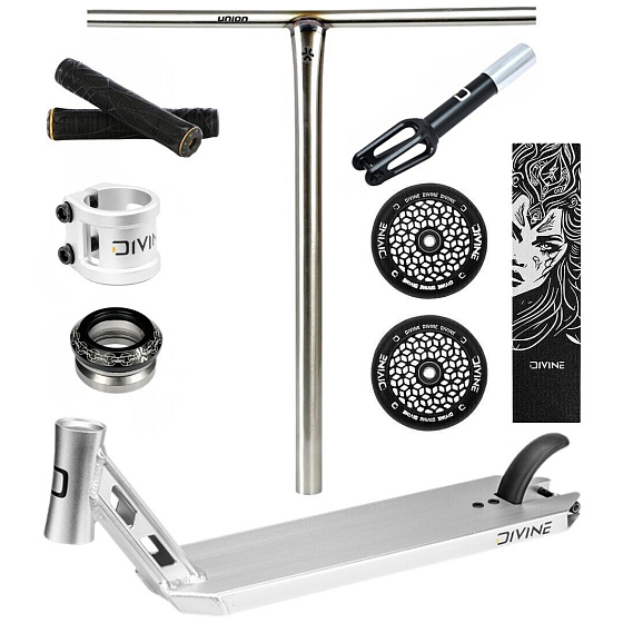 Freestyle-Scooter Custom Divine CrMo Silber