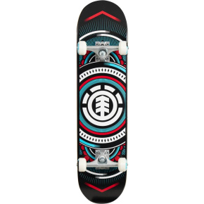 Element Hatched rotes Skateboard Komplet (7.75"|Schwarz)