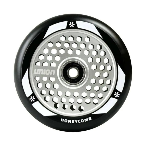 Union Honeycomb Rolle 110mm Schwarz/Silber