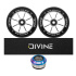 Set 2 Stück Divine 120 mm Spoked Rollen silber + Divine Griptape + Divine Headset