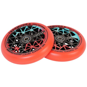 Oath Bermuda Rollen 120mm Schwarz/Teal/Rot 2 Stück