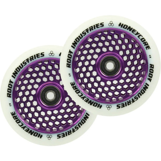 Root Industries Honeycore White 110mm Rollen 2 Stück lila