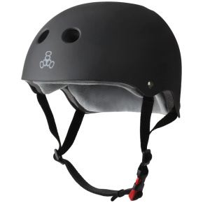 Helm Triple Eight Certified Sweatsaver S-M Black Rubber