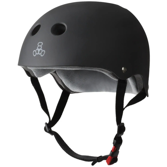 Helm Triple Eight Certified Sweatsaver S-M Black Rubber