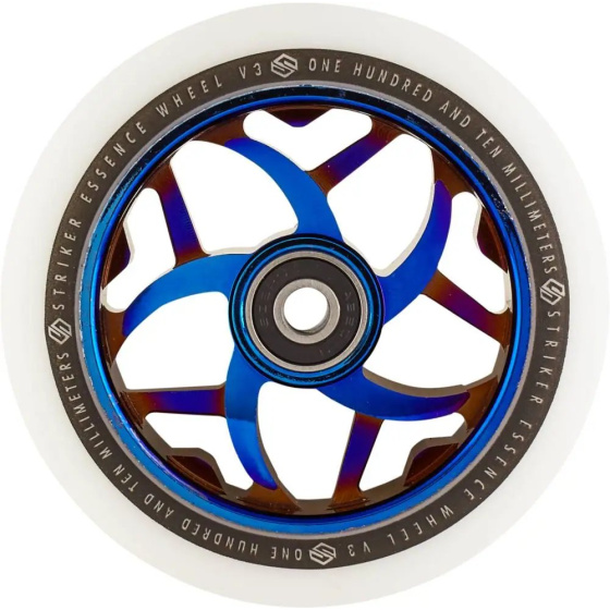 Striker Essence V3 White 110mm Blue Chrome Rad