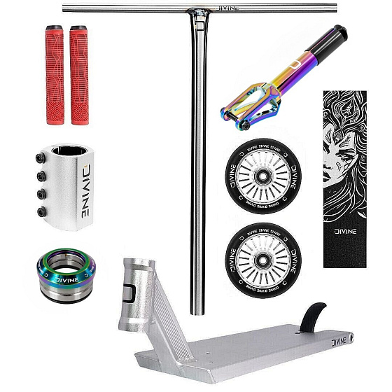 Freestyle-Scooter Custom Divine Street 6,5" Silber