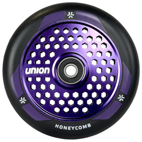 Union Honeycomb Rolle 110mm Schwarz/Poliert Lila
