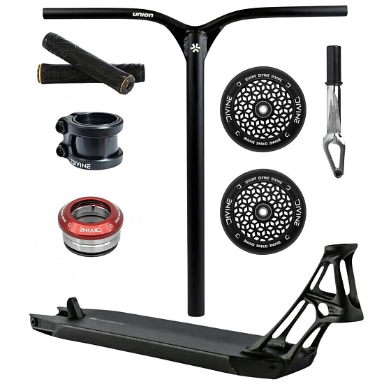 Freestyle-Scooter Custom Ethic × Divine Park – 460 × 130 mm / 110 × 24 mm / IHC – schwarz
