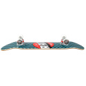 RAD Checkers Progressive Skateboard Komplett (8"|Schwarz/Türkis)