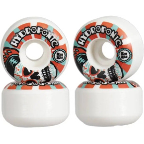 Hydroponischer mexikanischer Schädel 2.0 Skateboard-Rollen 4er-Set (52mm|Weiß/Rot)