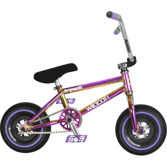 Mini BMX Wildcat Joker Original 2C Lila/Schwarz ohne Bremsen