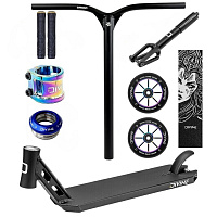 Freestyle-Scooter Custom Divine Park ALU Schwarz/Neochrome