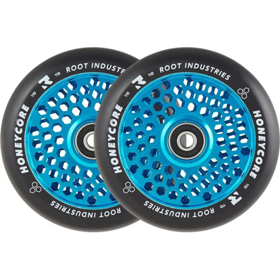 Root Industries Honeycore Rollen schwarz 110mm 2 Stück blau