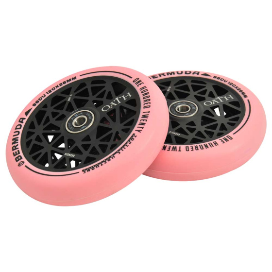 Oath Bermuda Rollen 120mm rosa 2 Stück
