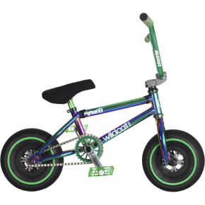 Wildcat Joker Original 2C Mini BMX Fahrrad (Grün/Schwarz|ohne Bremsen)