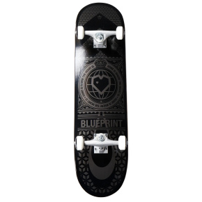 Blueprint Home Heart Skateboard Komplet (7.75"|Schwarz/Grau) Blueprint Home Heart Skateboard Komplet (7.75"|Schwarz/Grau)