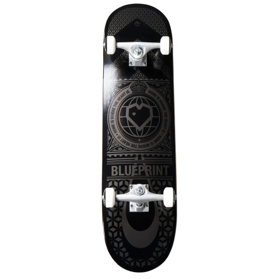 Blueprint Home Heart Skateboard Komplet (7.75"|Schwarz/Grau)