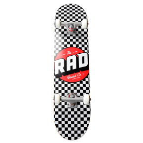 RAD Checkers Progressive Skateboard Komplett (7.75"|Schwarz/Weiß)
