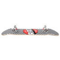 RAD Checkers Progressive Skateboard Komplett (7.75"|Schwarz/Weiß)