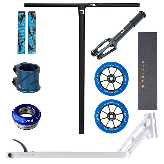 Freestyle-Scooter Custom Divine X Triad Vixen V2 520mm blau/silber