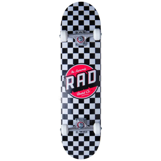 RAD Checkers Skateboard Komplett (7.5"|Schwarz)