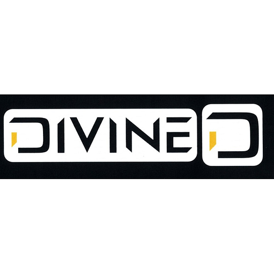 Kleine weiße Divine-Aufkleber