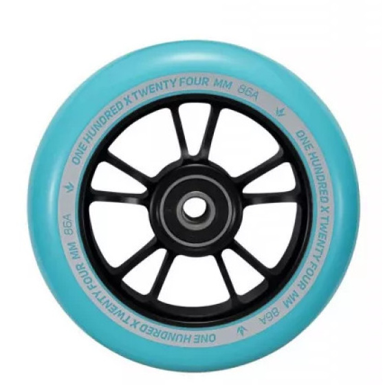 Blunt 10 Spokes Rad 100mm Türkis/Schwarz