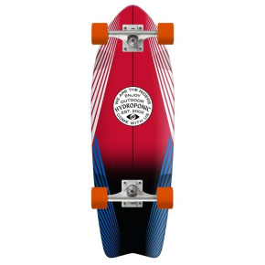 Hydroponic Fish Complete Cruiser Skateboard (28"|Linien Rot)
