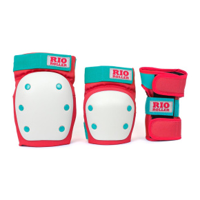 Rio Roller Triple Pad Set - Rot / Minze - Groß