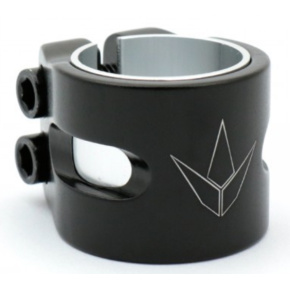 Stumpfe Steckdose Twin Slit schwarz