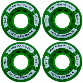 Supreme Rollers Quad Kolečka 4-Balení (62mm|Zelená) Supreme Rollers Quad Kolečka 4-Balení (62mm|Zelená)
