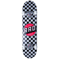 RAD Checkers Skateboard Komplett (7.75"|Schwarz)