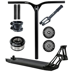 Freestyle-Scooter Custom Ethic × Divine Park – 460 × 130 mm / 110 × 24 mm / IHC – schwarz