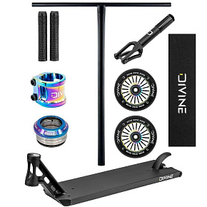 Freestyle-Scooter Custom Divine Street 6" 580 mm Forget Schwarz