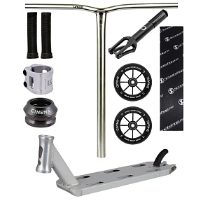 Stunt-Scooter Divine X Longway Kaiza Silber