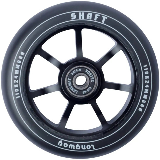 Longway Shaft Rolle 110 mm Schwarz