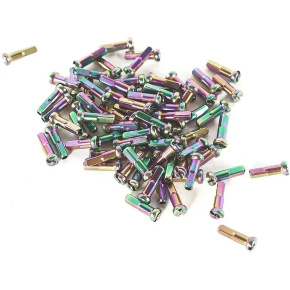 Colony BMX Nippel für Speichen 75-teiliger Satz (Rainbow Anodise)