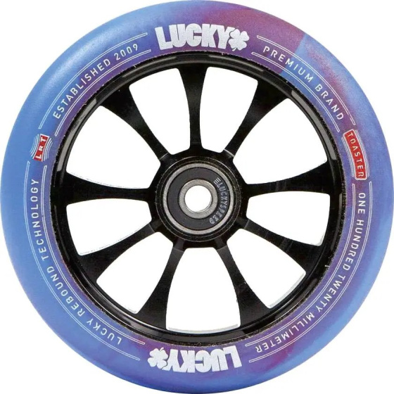 Lucky Toaster Rolle 120mm Rot/Blau Swirl