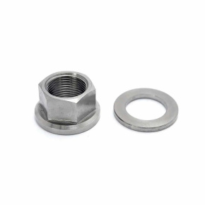 TLC Titanium BMX Achsschraube mit Spacer (14mm|Natural)