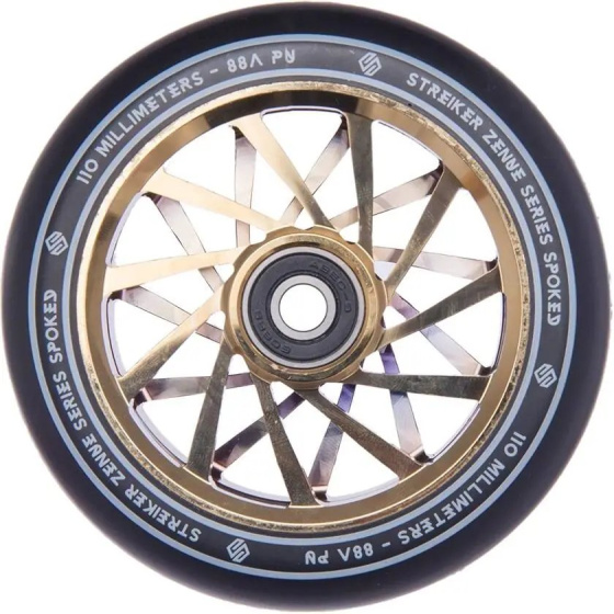 Striker Zenue Series Rad Schwarz 110mm Gold Chrom