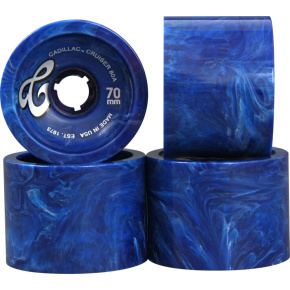 Cadillac Cruiser Longboard Rollen 4er-Pack (Blau|80A)