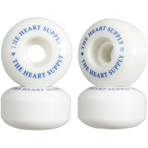Heart Supply Clean Heart Rollen für Skateboard 4er-Pack (53mm|Weiß/Blau)