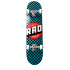 RAD Checkers Progressive Skateboard Komplett (8"|Schwarz/Türkis)