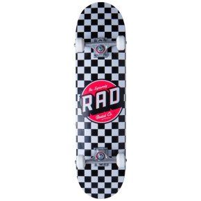RAD Checkers Skateboard Komplet (8"|Schwarz) RAD Checkers Skateboard Komplet (8"|Schwarz)