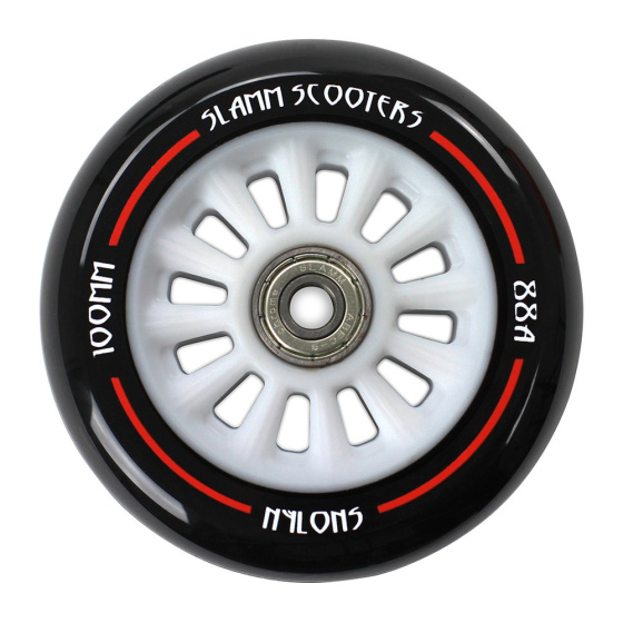 Slamm Nylon Rad 100mm Weiß